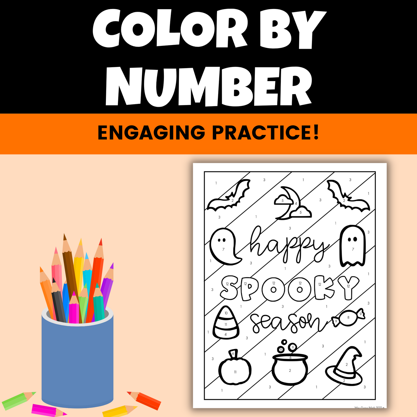 Halloween Math Activity for Middle School Two Step Inequalities Coloring