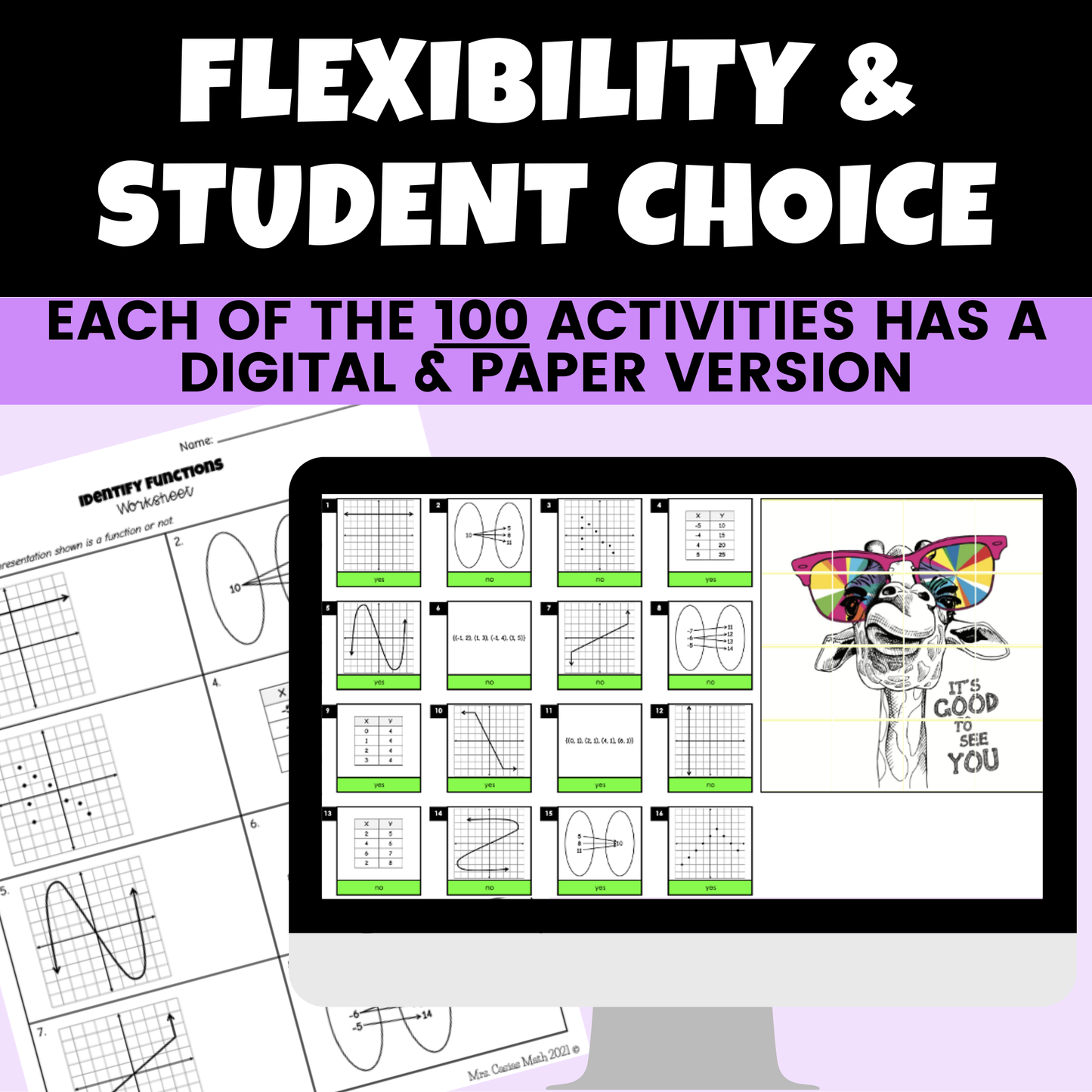 8th Grade Math Digital Activities BUNDLE Entire Year