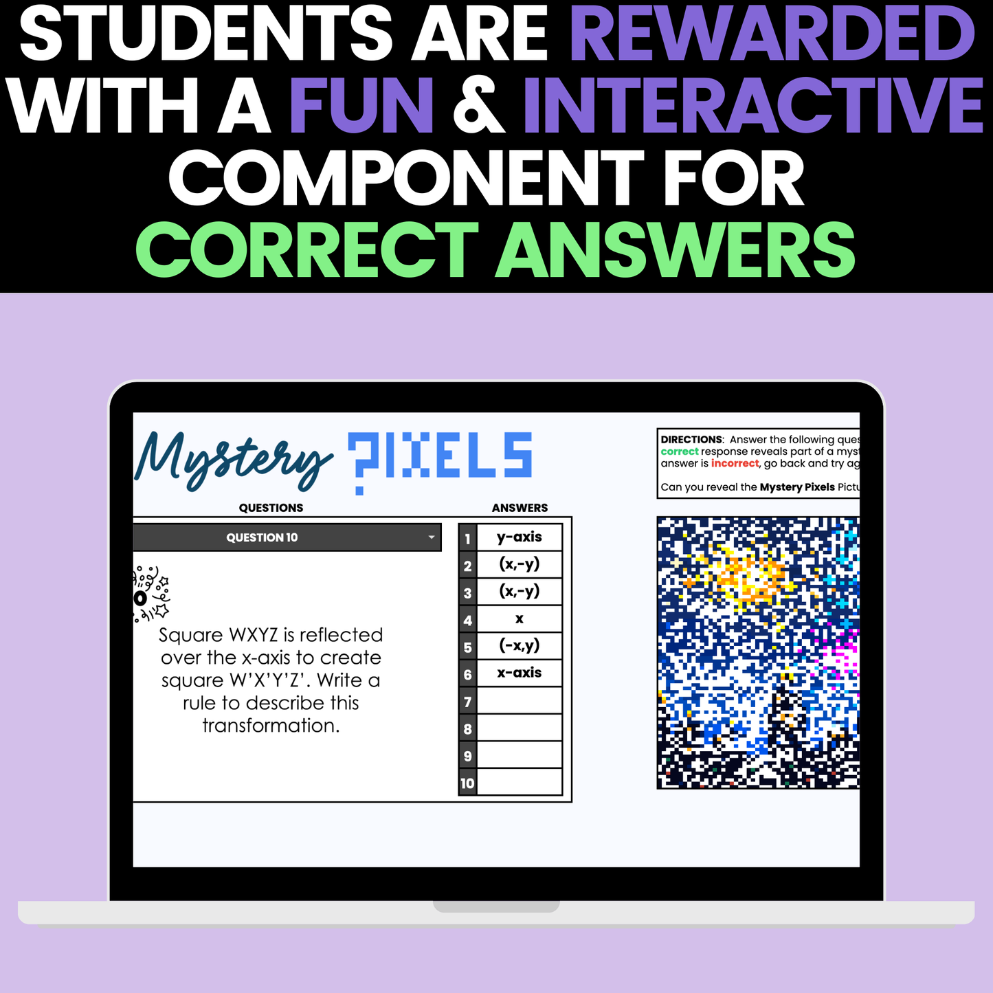 8th Grade Math New Years Activities Google Sheets Digital and Worksheets BUNDLE