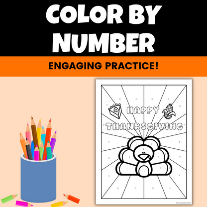 Algebra 1 Thanksgiving Coloring Activity Linear Inequalities