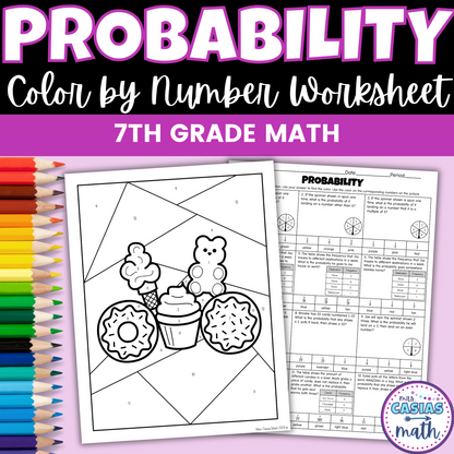 Probability Coloring Worksheet