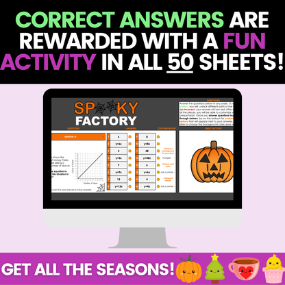 7th Grade Math Seasonal Holidays Activities Mega Bundle Digital and Worksheets