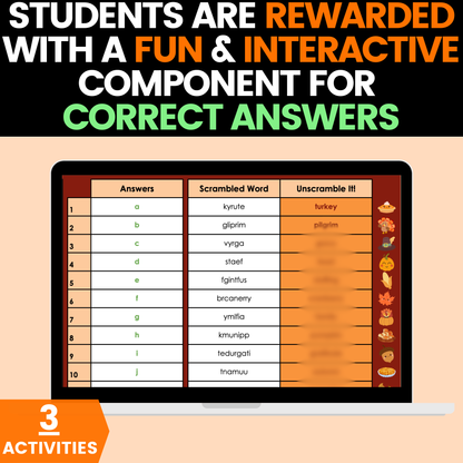 Thanksgiving Math Activities 8th Grade Google Sheets and Worksheets BUNDLE