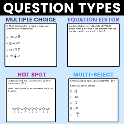 Real Number Relationships Worksheet 8th Grade Math STAAR Review Activity