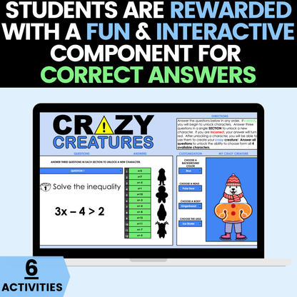 7th Grade Math Winter Activities Digital Google Sheets and Worksheets BUNDLE