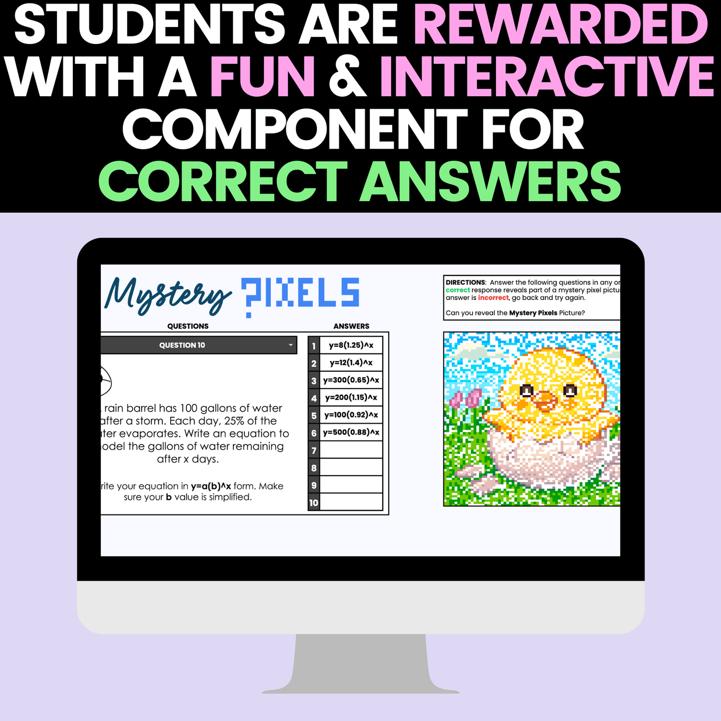 Algebra 1 Spring Activities Bundle Digital and Worksheets