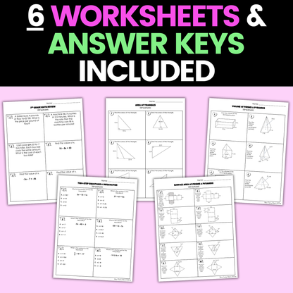 7th Grade Math Valentines Day Activities Digital and Worksheets BUNDLE