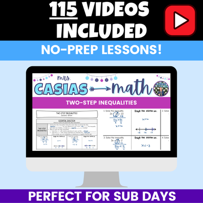 7th Grade Math Guided Notes and Differentiated Worksheets Mega Bundle Entire Year