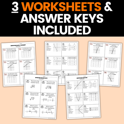 Thanksgiving Math Activities 8th Grade Google Sheets and Worksheets BUNDLE