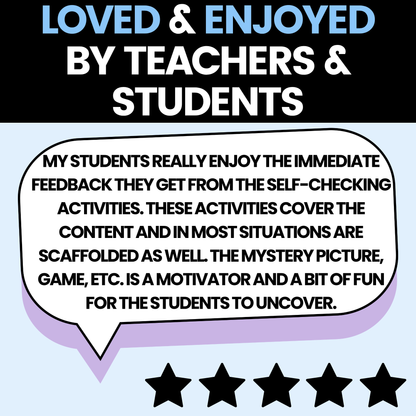 Algebra 1 Winter Activities Google Sheets and Worksheets BUNDLE