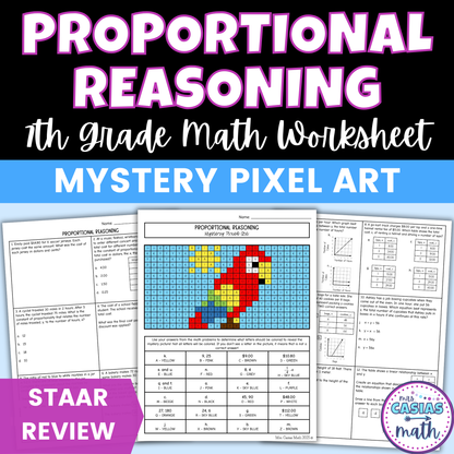 Proportional Reasoning Worksheet 7th Grade Math STAAR Review Activity