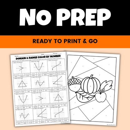 Fall Math Activities Coloring Worksheets Algebra 1