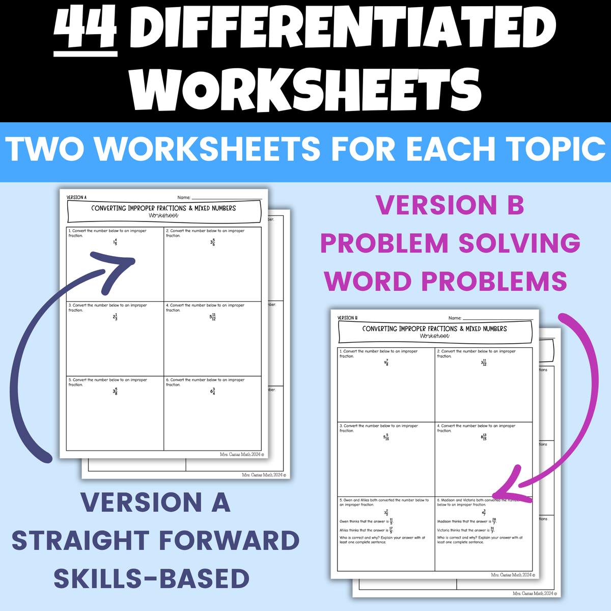 Operations with Rational Numbers Guided Notes and Worksheets BUNDLE 7th Math